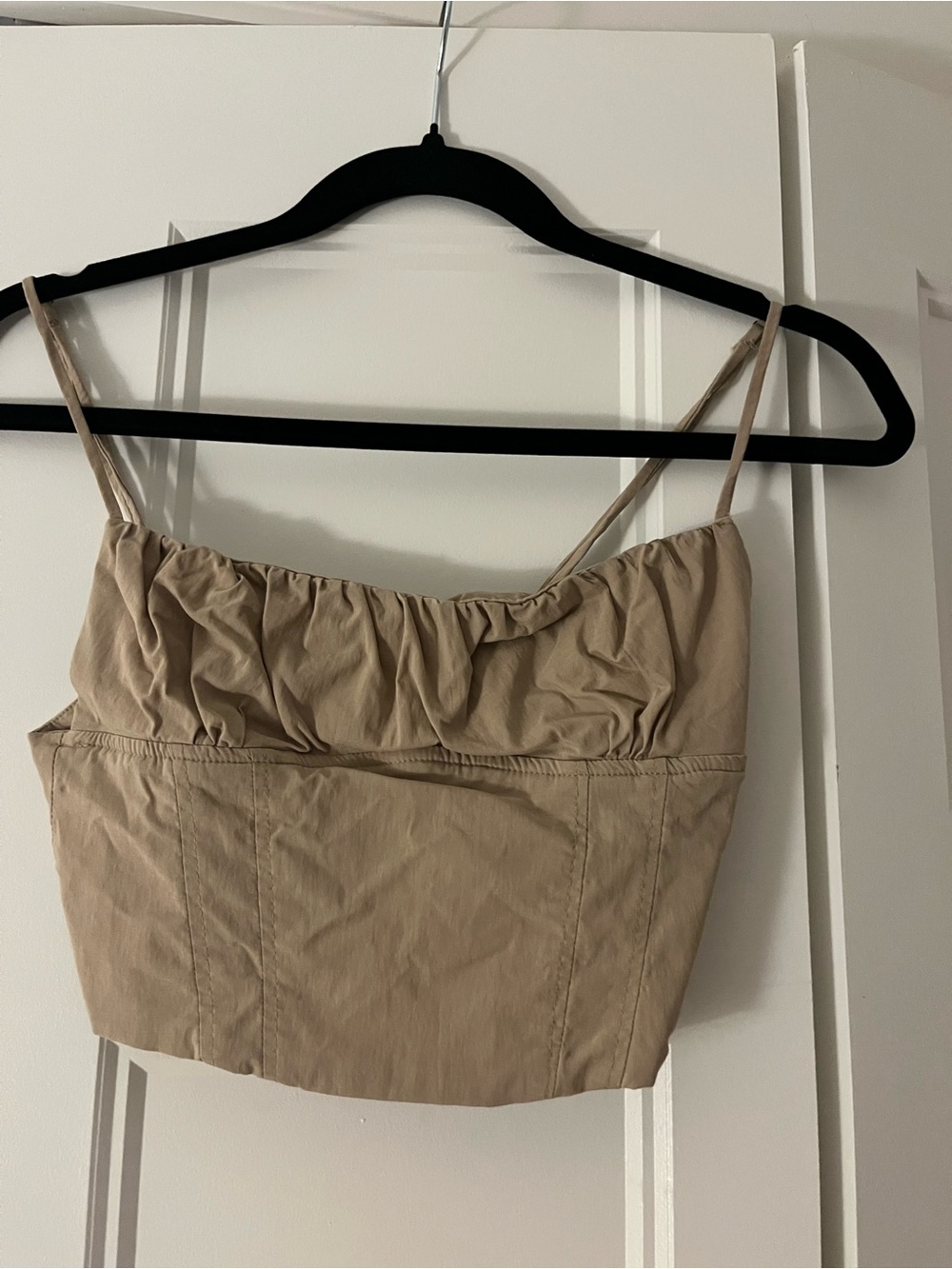 Zara Beige/Nude Crop Top